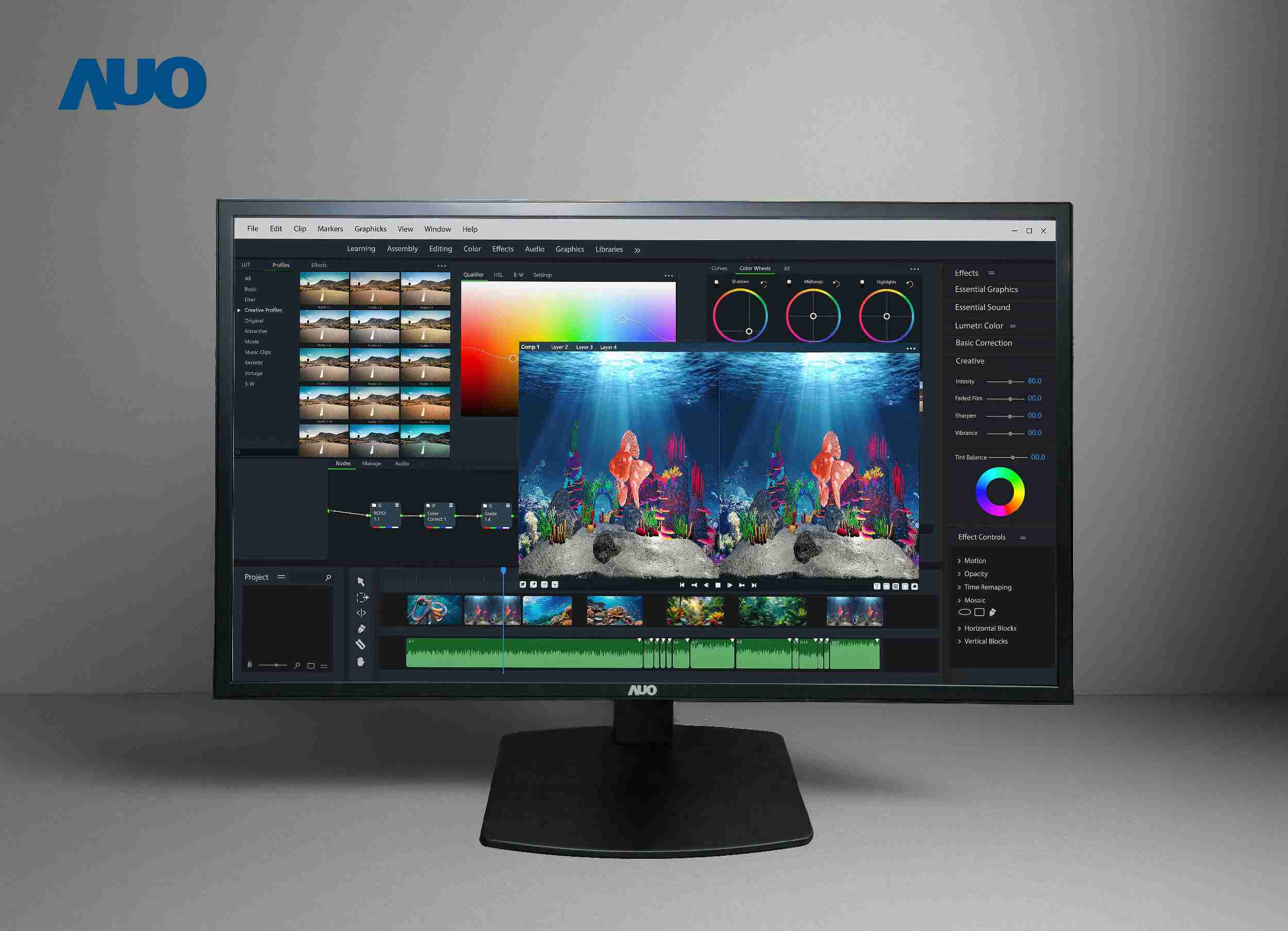 PG国际开发32吋2D/3D专业桌上型显示器，，，拥有8K4K超高分辨率，，并以低串扰算法优化3D显示效果，，，，搭载自动眼球追踪功能，，，能实时调整3D图像，，，，进行实时2D与3D无缝共存窗口，，提供图像设计工作者突破二维接口的崭新工作氛围与效率